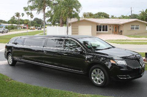 Picture of a stretch limousine in our parking lot